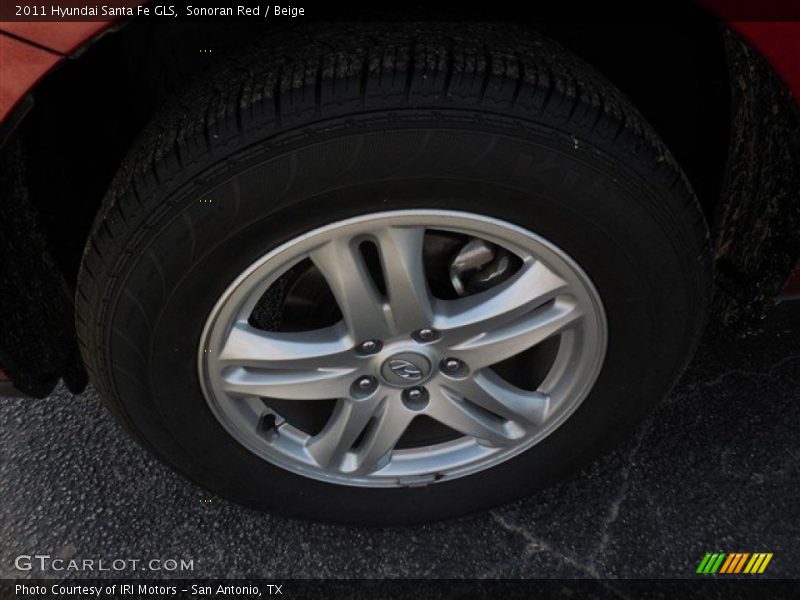 Sonoran Red / Beige 2011 Hyundai Santa Fe GLS
