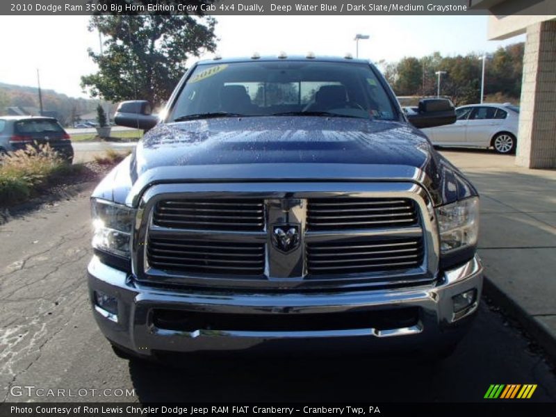 Deep Water Blue / Dark Slate/Medium Graystone 2010 Dodge Ram 3500 Big Horn Edition Crew Cab 4x4 Dually