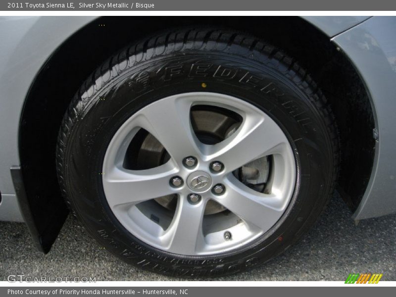 Silver Sky Metallic / Bisque 2011 Toyota Sienna LE