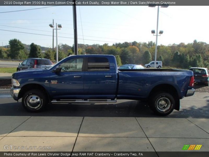Deep Water Blue / Dark Slate/Medium Graystone 2010 Dodge Ram 3500 Big Horn Edition Crew Cab 4x4 Dually