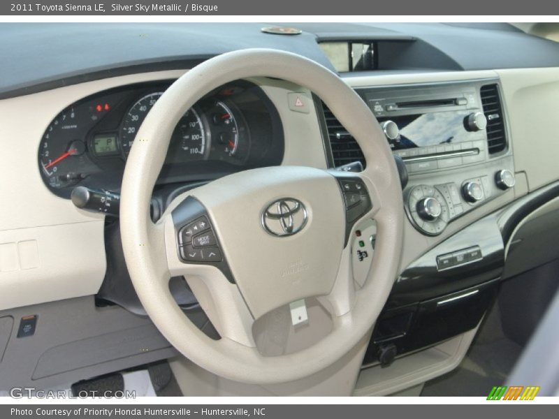 Silver Sky Metallic / Bisque 2011 Toyota Sienna LE