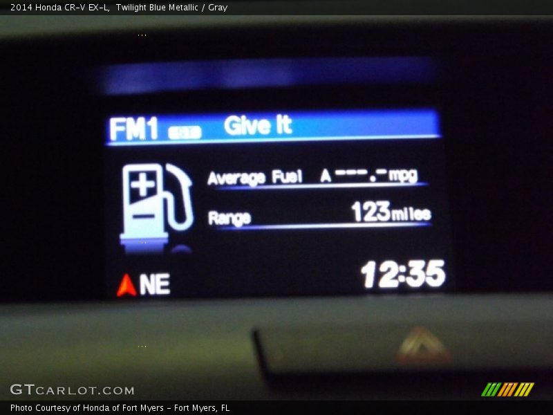 Twilight Blue Metallic / Gray 2014 Honda CR-V EX-L