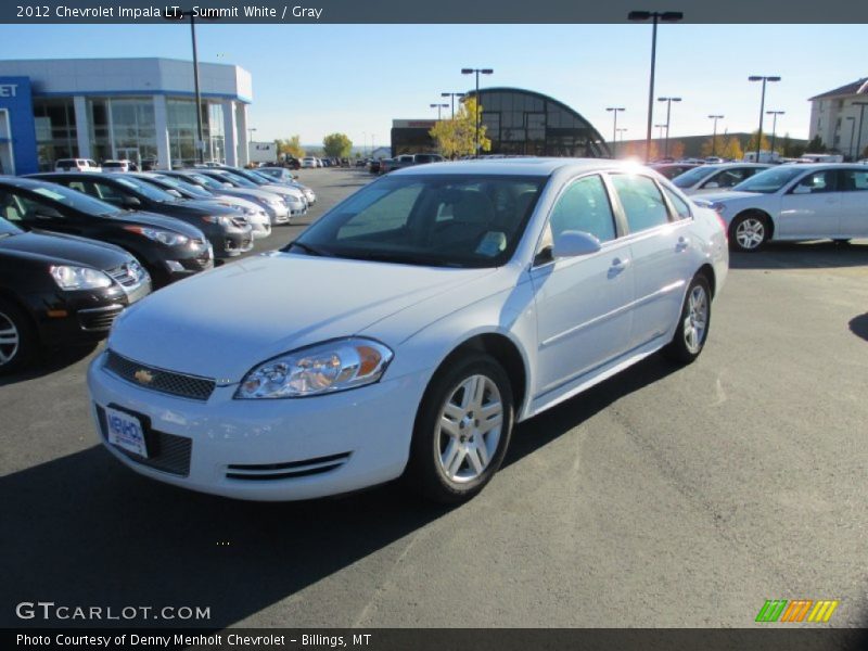 Summit White / Gray 2012 Chevrolet Impala LT