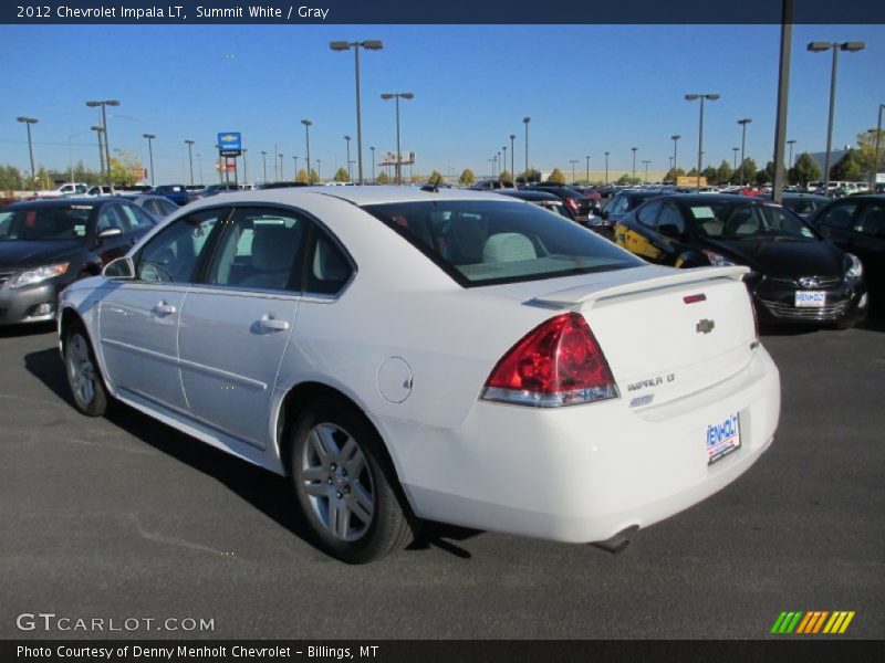 Summit White / Gray 2012 Chevrolet Impala LT