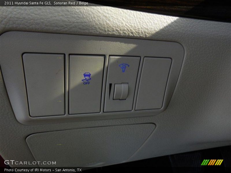 Sonoran Red / Beige 2011 Hyundai Santa Fe GLS