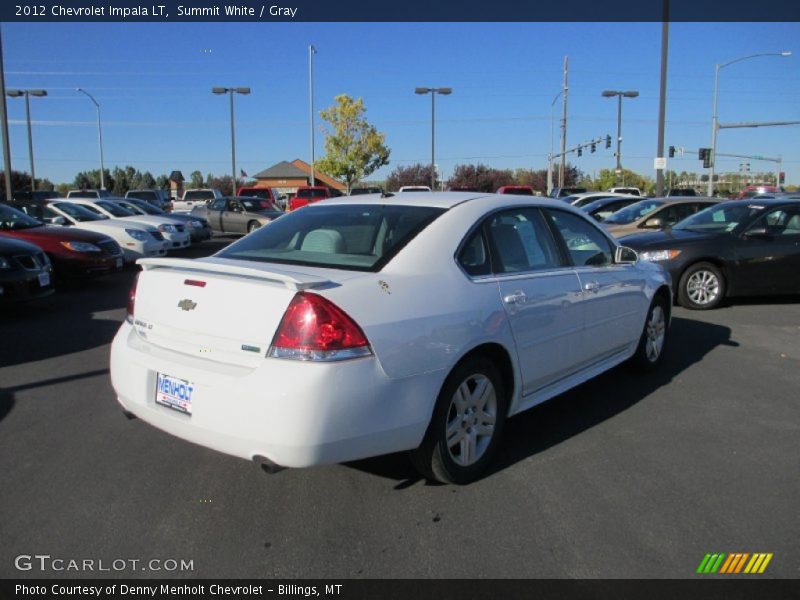 Summit White / Gray 2012 Chevrolet Impala LT