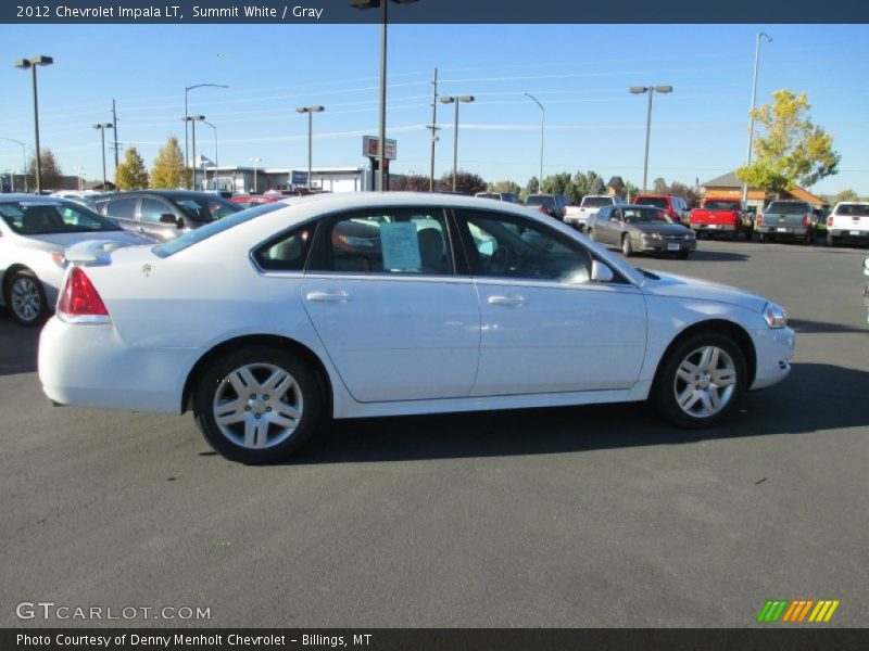Summit White / Gray 2012 Chevrolet Impala LT