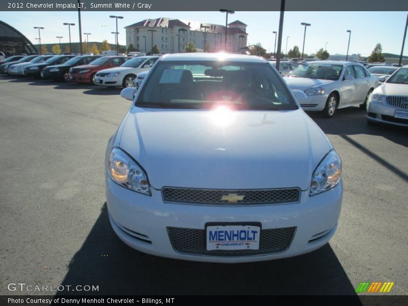 Summit White / Gray 2012 Chevrolet Impala LT