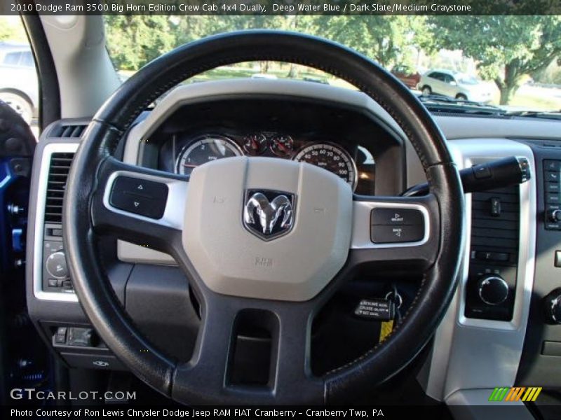 Deep Water Blue / Dark Slate/Medium Graystone 2010 Dodge Ram 3500 Big Horn Edition Crew Cab 4x4 Dually