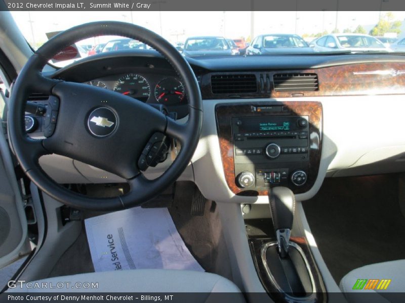 Summit White / Gray 2012 Chevrolet Impala LT