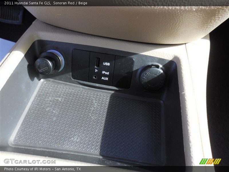 Sonoran Red / Beige 2011 Hyundai Santa Fe GLS