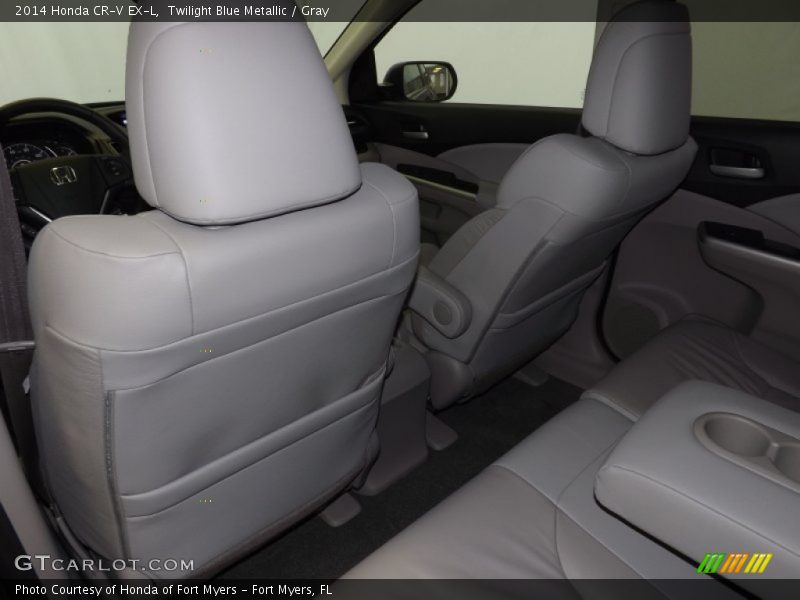 Twilight Blue Metallic / Gray 2014 Honda CR-V EX-L