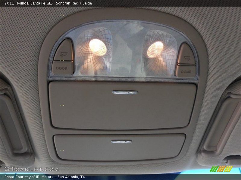 Sonoran Red / Beige 2011 Hyundai Santa Fe GLS