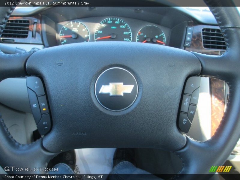 Summit White / Gray 2012 Chevrolet Impala LT