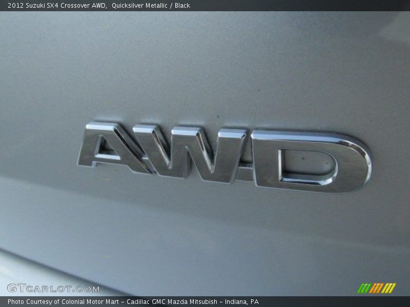 Quicksilver Metallic / Black 2012 Suzuki SX4 Crossover AWD