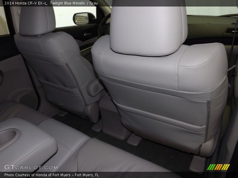 Twilight Blue Metallic / Gray 2014 Honda CR-V EX-L