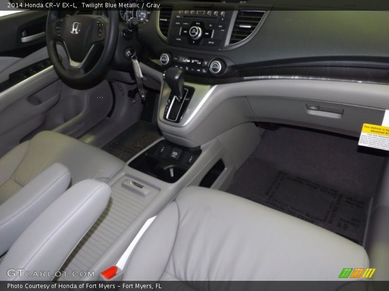 Twilight Blue Metallic / Gray 2014 Honda CR-V EX-L