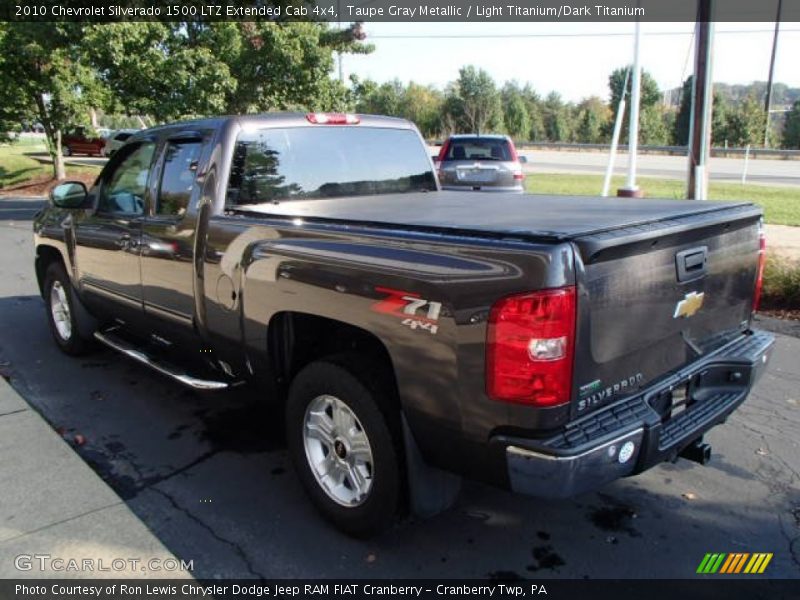 Taupe Gray Metallic / Light Titanium/Dark Titanium 2010 Chevrolet Silverado 1500 LTZ Extended Cab 4x4