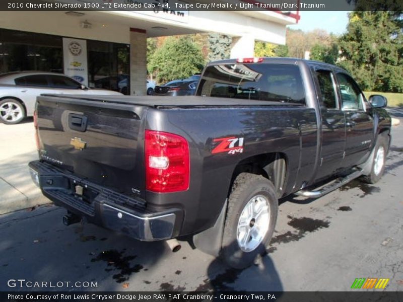 Taupe Gray Metallic / Light Titanium/Dark Titanium 2010 Chevrolet Silverado 1500 LTZ Extended Cab 4x4