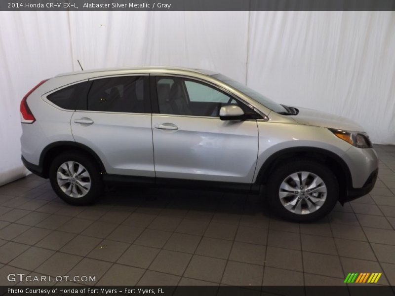 Alabaster Silver Metallic / Gray 2014 Honda CR-V EX-L