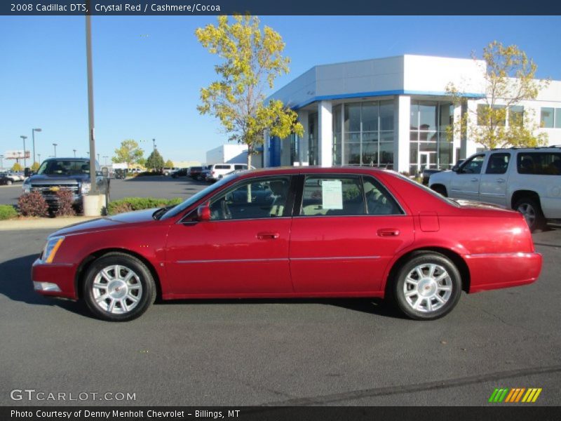 Crystal Red / Cashmere/Cocoa 2008 Cadillac DTS