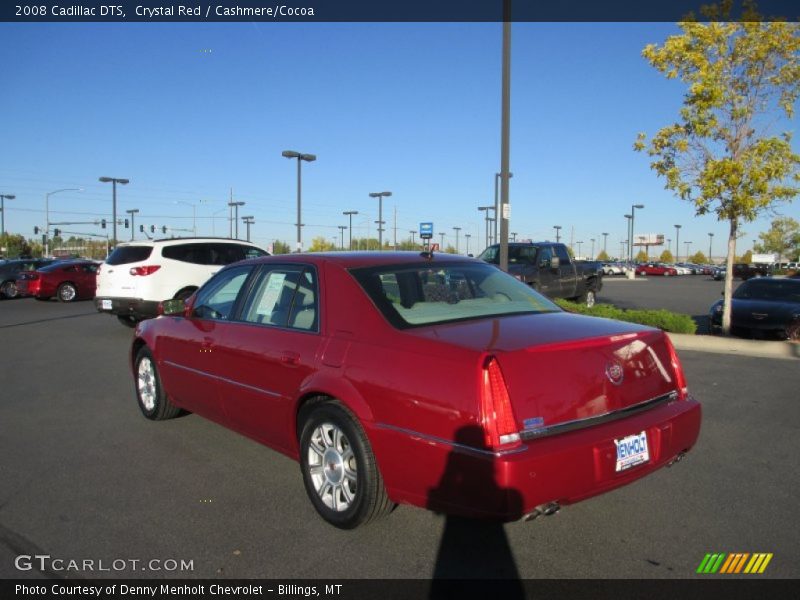 Crystal Red / Cashmere/Cocoa 2008 Cadillac DTS