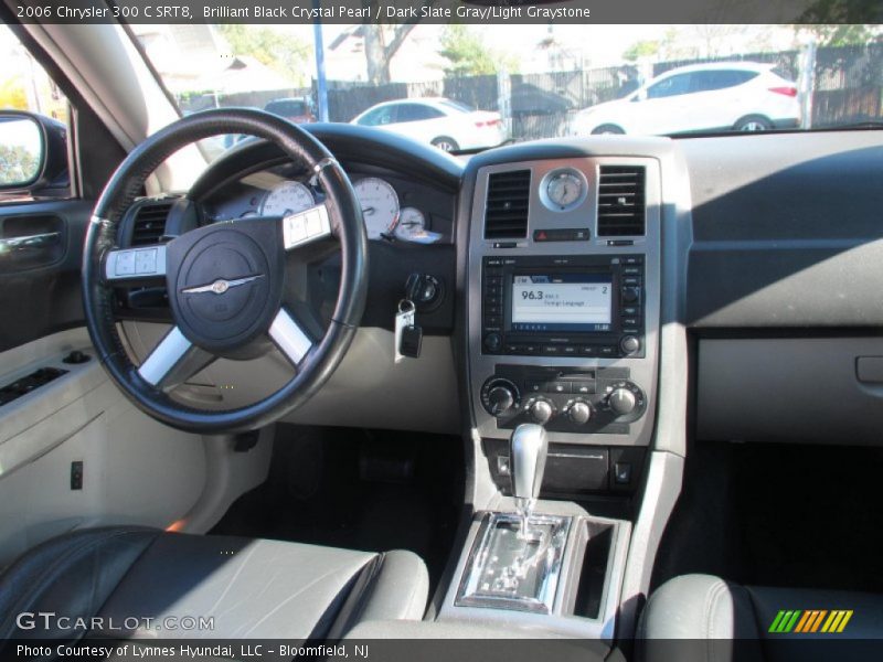 Brilliant Black Crystal Pearl / Dark Slate Gray/Light Graystone 2006 Chrysler 300 C SRT8