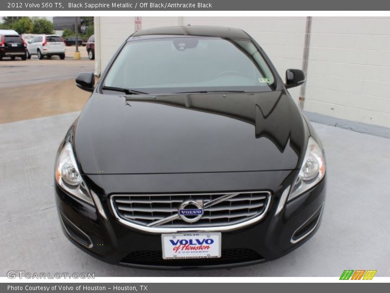 Black Sapphire Metallic / Off Black/Anthracite Black 2012 Volvo S60 T5
