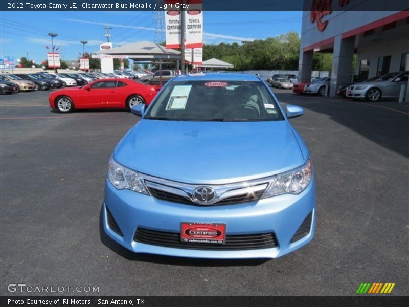 Clearwater Blue Metallic / Light Gray 2012 Toyota Camry LE