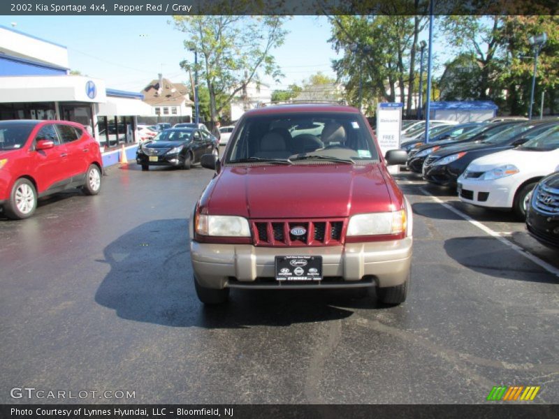 Pepper Red / Gray 2002 Kia Sportage 4x4