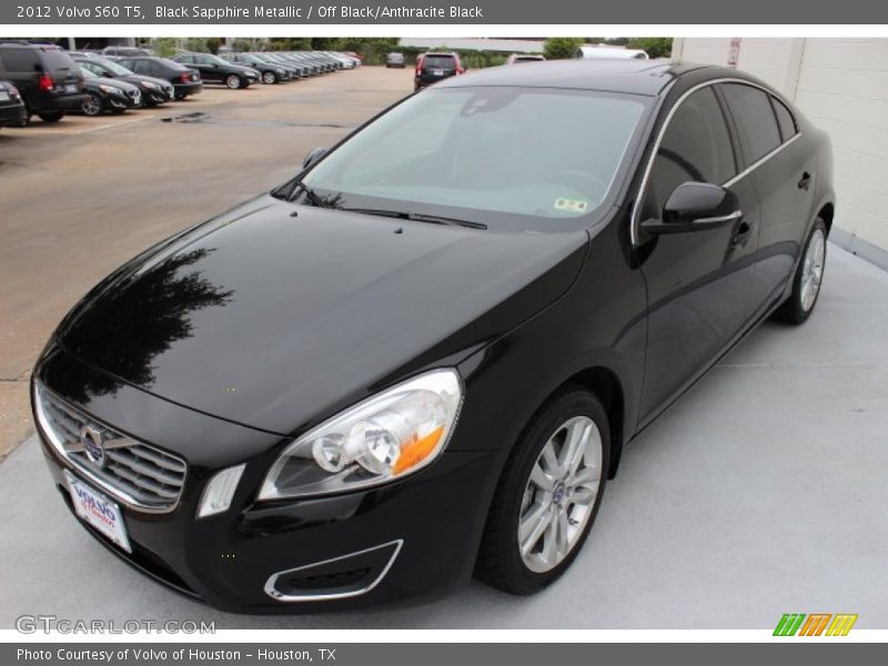 Black Sapphire Metallic / Off Black/Anthracite Black 2012 Volvo S60 T5
