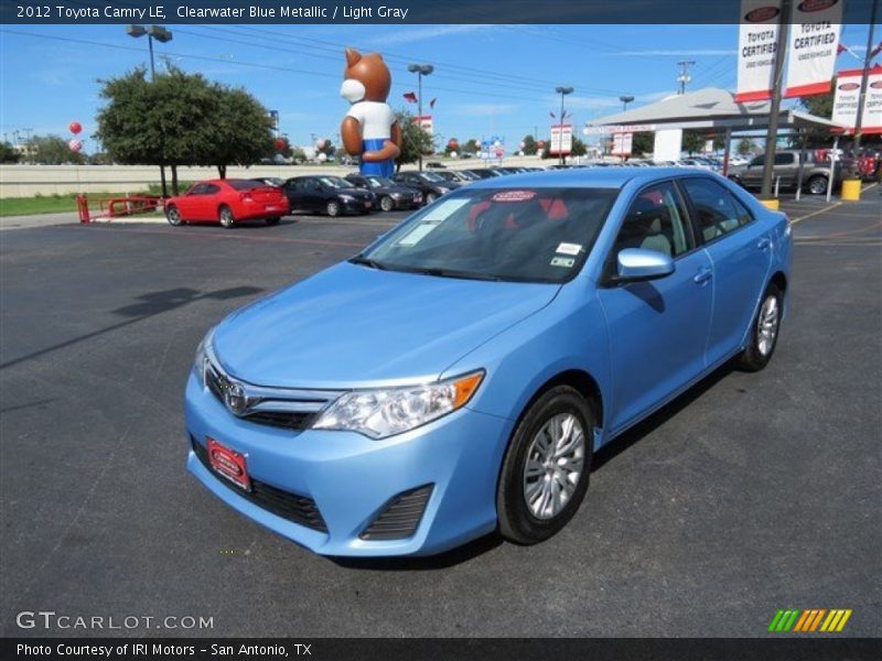 Clearwater Blue Metallic / Light Gray 2012 Toyota Camry LE