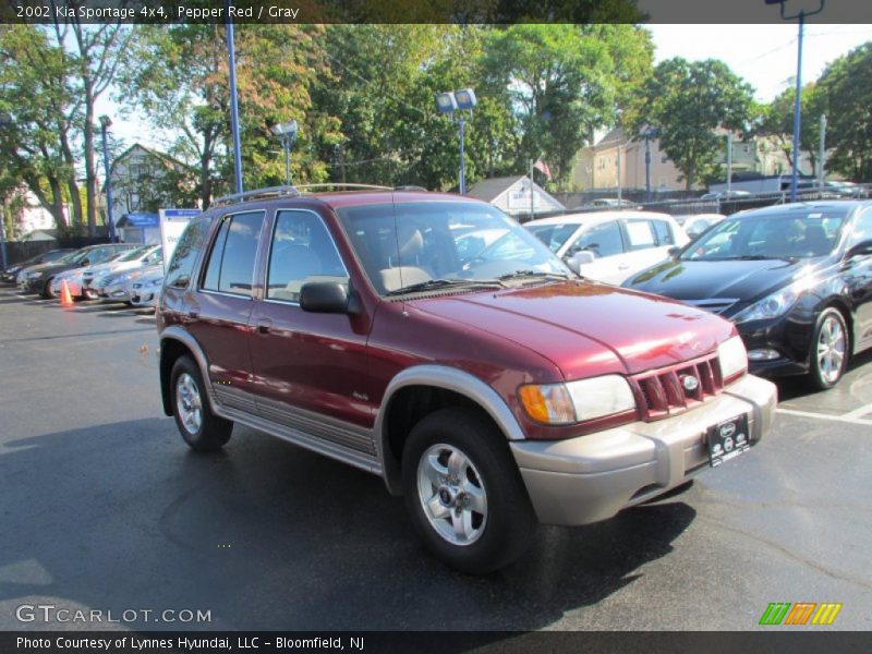 Pepper Red / Gray 2002 Kia Sportage 4x4