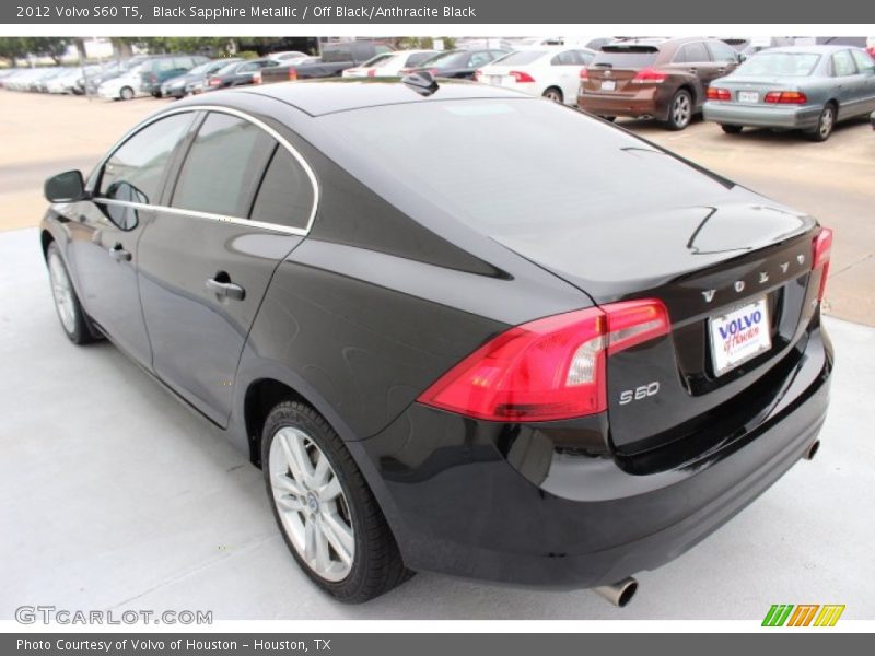 Black Sapphire Metallic / Off Black/Anthracite Black 2012 Volvo S60 T5