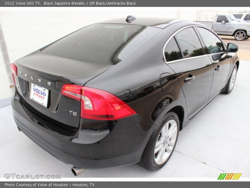 Black Sapphire Metallic / Off Black/Anthracite Black 2012 Volvo S60 T5
