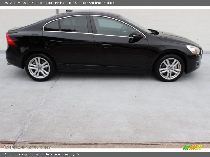 Black Sapphire Metallic / Off Black/Anthracite Black 2012 Volvo S60 T5