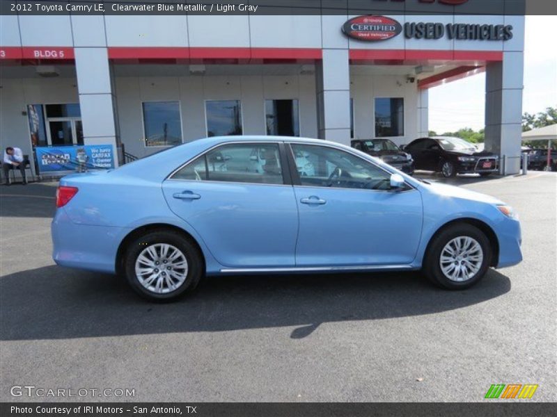 Clearwater Blue Metallic / Light Gray 2012 Toyota Camry LE