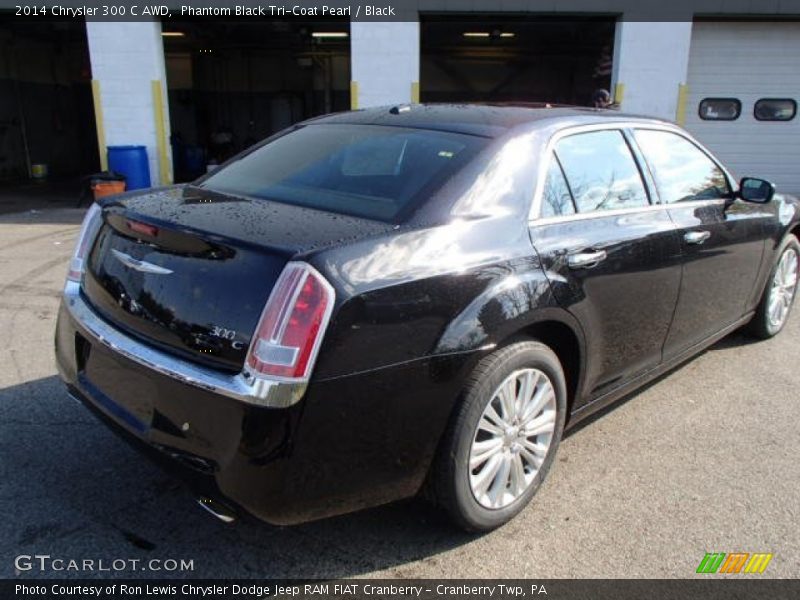 Phantom Black Tri-Coat Pearl / Black 2014 Chrysler 300 C AWD