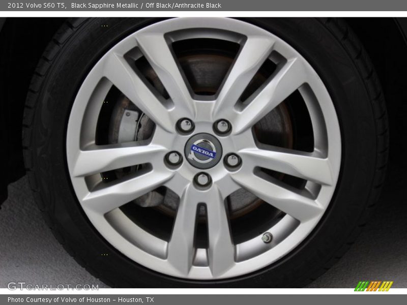 Black Sapphire Metallic / Off Black/Anthracite Black 2012 Volvo S60 T5