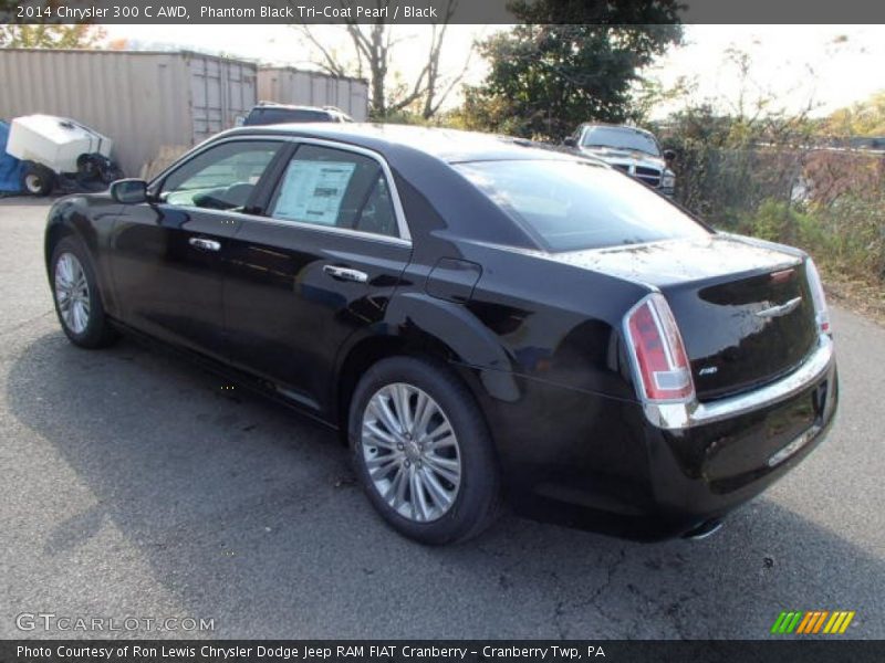 Phantom Black Tri-Coat Pearl / Black 2014 Chrysler 300 C AWD