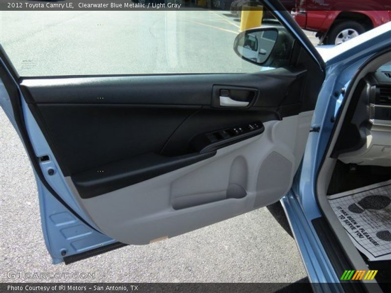 Clearwater Blue Metallic / Light Gray 2012 Toyota Camry LE