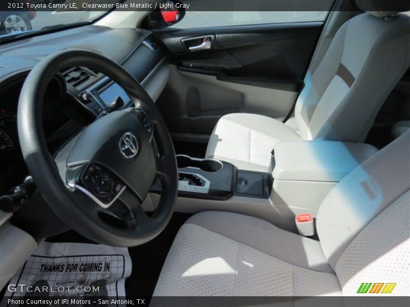 Clearwater Blue Metallic / Light Gray 2012 Toyota Camry LE