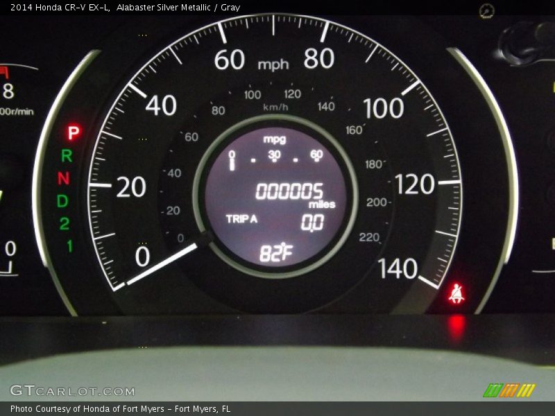 Alabaster Silver Metallic / Gray 2014 Honda CR-V EX-L