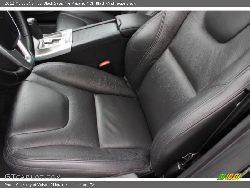 Black Sapphire Metallic / Off Black/Anthracite Black 2012 Volvo S60 T5