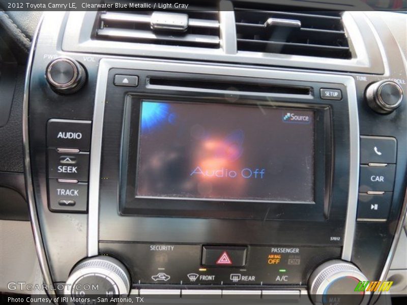 Clearwater Blue Metallic / Light Gray 2012 Toyota Camry LE