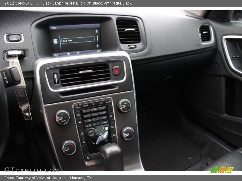 Black Sapphire Metallic / Off Black/Anthracite Black 2012 Volvo S60 T5