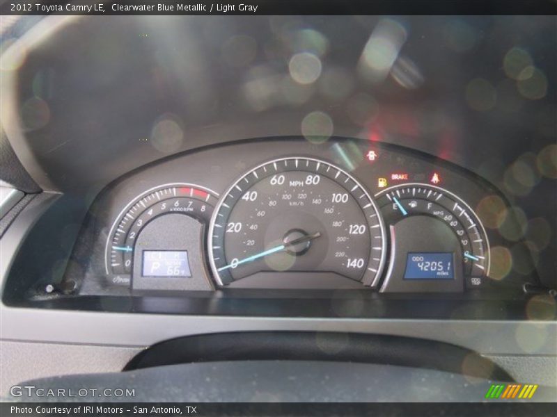 Clearwater Blue Metallic / Light Gray 2012 Toyota Camry LE
