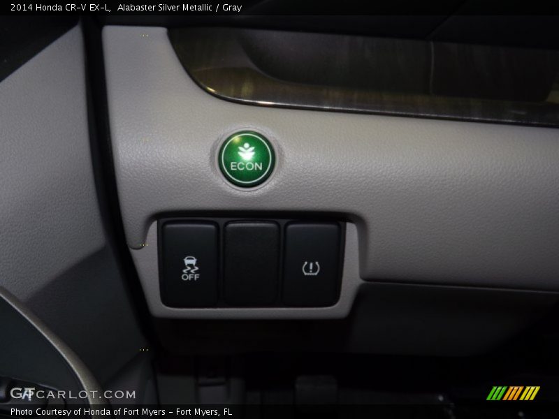 Alabaster Silver Metallic / Gray 2014 Honda CR-V EX-L
