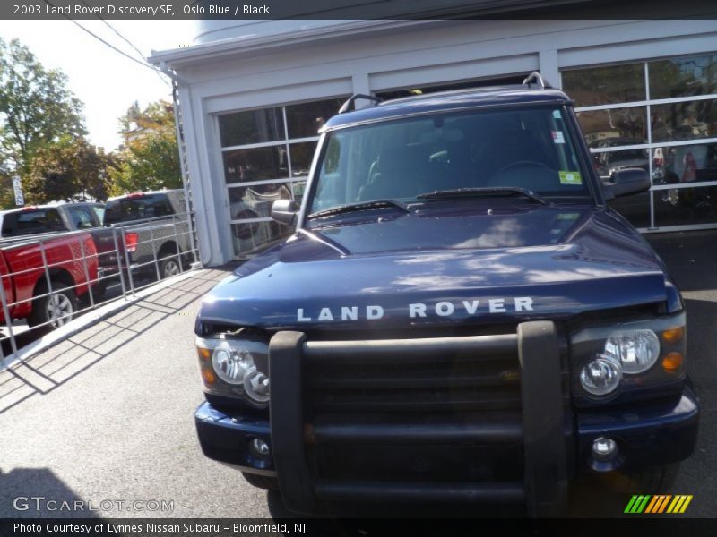 Oslo Blue / Black 2003 Land Rover Discovery SE