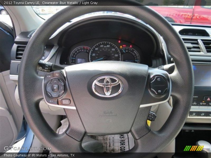 Clearwater Blue Metallic / Light Gray 2012 Toyota Camry LE